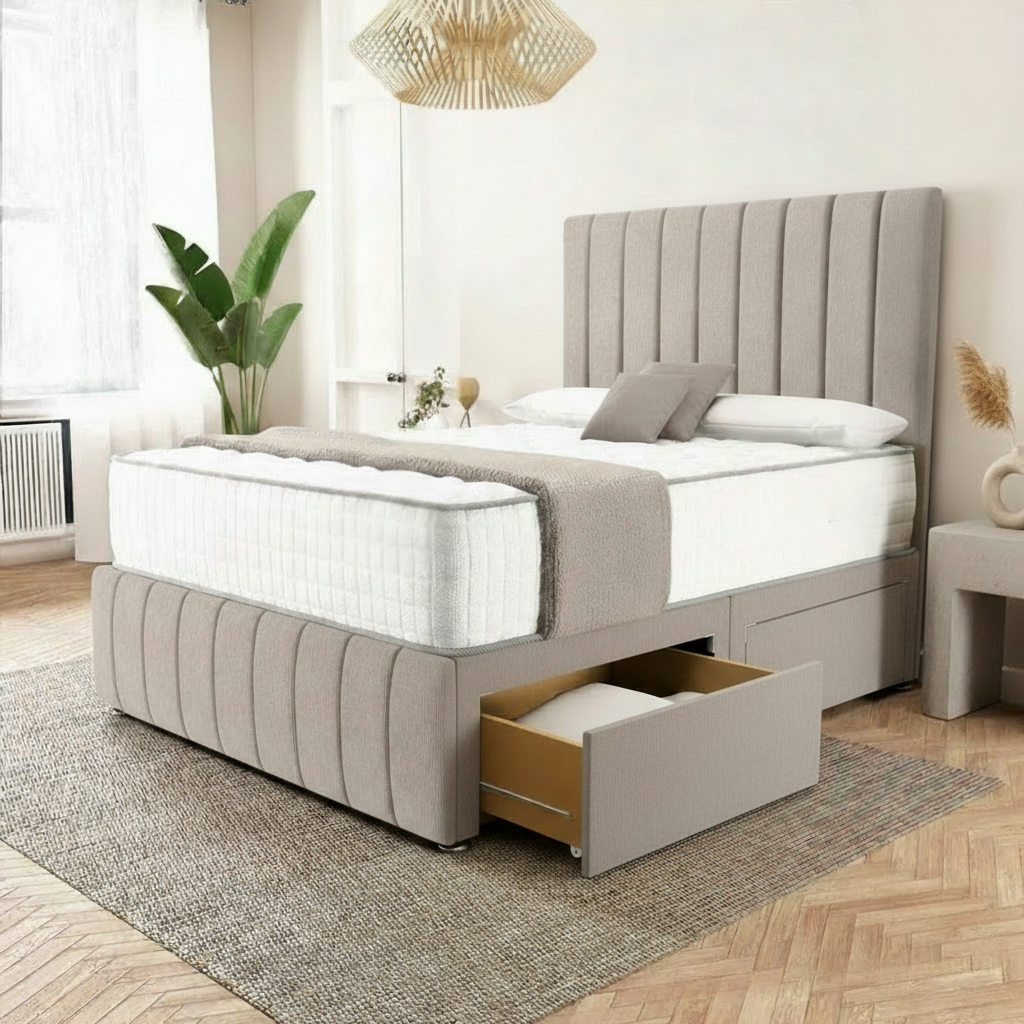 Brisbane Divan Bed - Seal Grey Naples